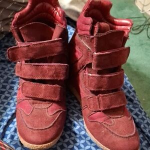 Ice Women's Burgundy High-Top Sneakers